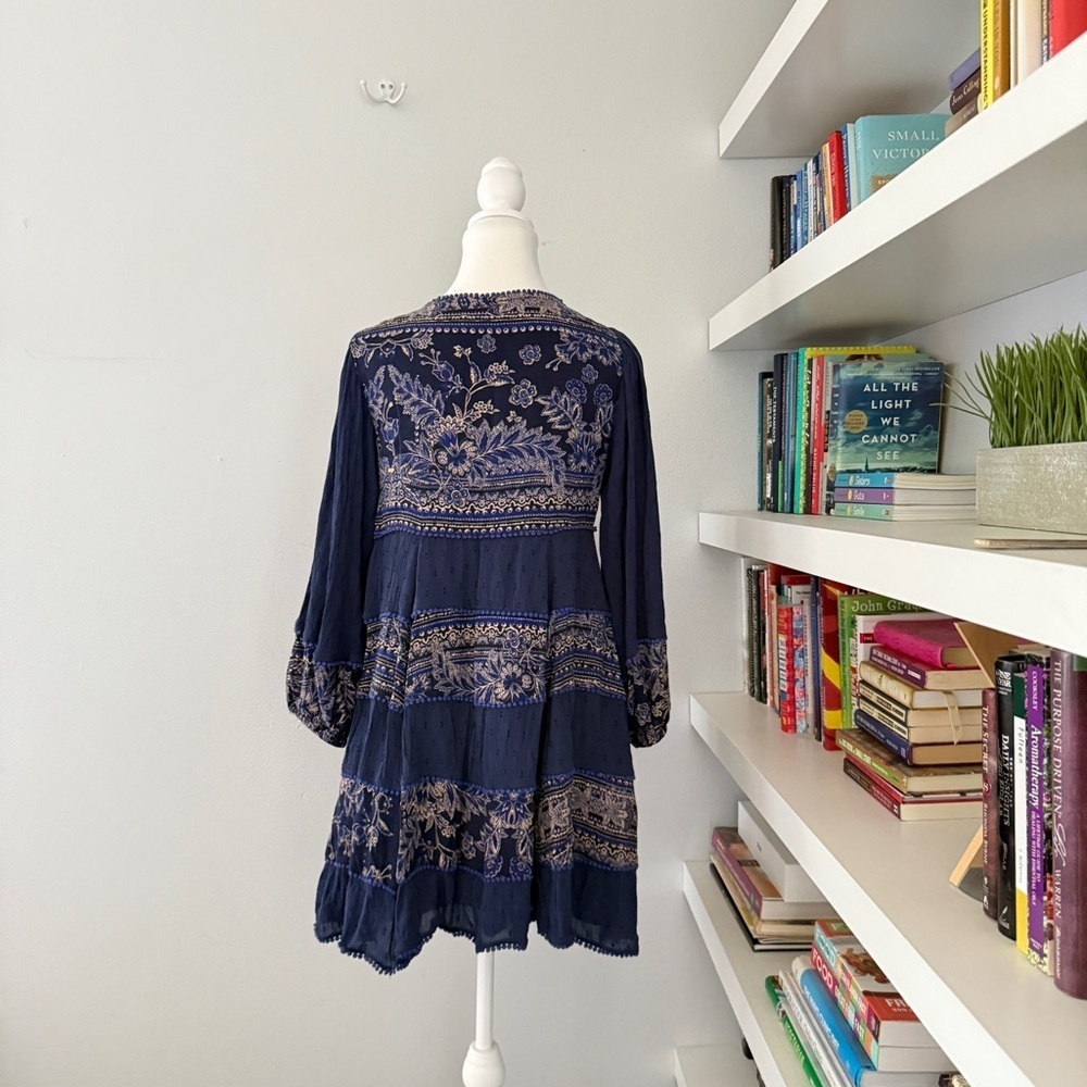 Free people My Love Navy Blue Mini dress Small - Picture 5 of 15
